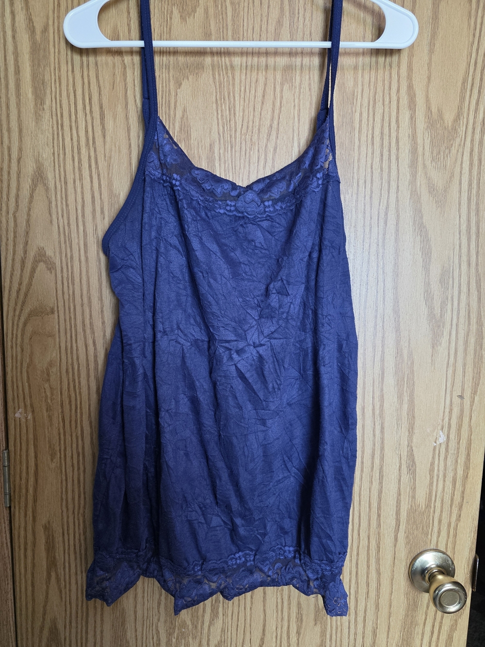 Maurices Navy Blue Lace Trim Camisole